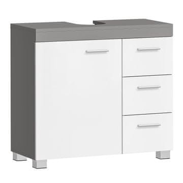 Songmics Kopalniška omarica 30x70x64 cm Bela