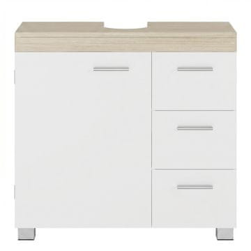 Songmics Kopalniška omarica 30x70x64 cm Bela
