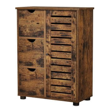 Songmics Kopalniška omarica 60x30x80 cm rjava