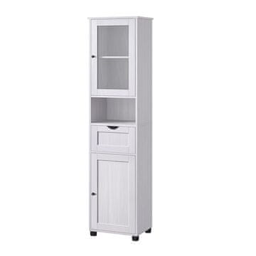 Songmics Kopalniška omarica 30x40x165 cm Bela