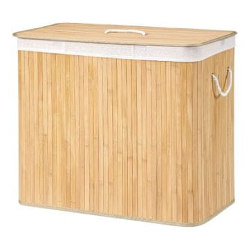 Songmics Košara za perilo 40x30x60 cm naravna
