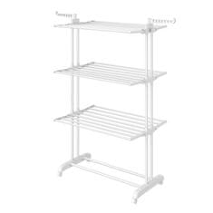 Songmics Stojalo za sušenje perila 4 nivoji 63.5x128x173 cm belo