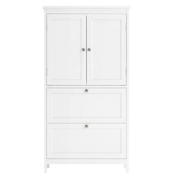 Songmics Kopalniška omarica 30x60x110 cm Bela
