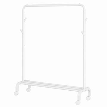 Songmics Stojalo za oblačila 41x103.5x155 cm Belo