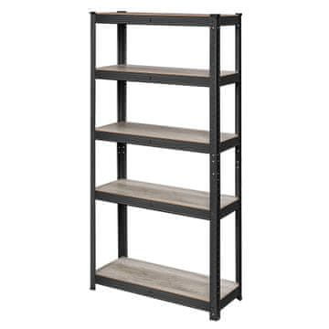 Songmics Robusten regal 30x75x150 cm srebrne barve