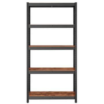 Songmics Robusten regal 30x75x150 cm rjaveč