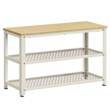 Songmics Klop za čevlje 30x73x45 cm bež