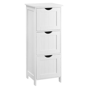 Songmics Kopalniška omarica 32x30x81 cm Bela