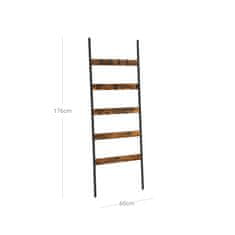 Songmics Stojalo za brisače, 65x178 cm, rjavo