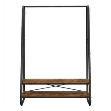 Songmics Oblekalni regal 100x45x160 cm rjav