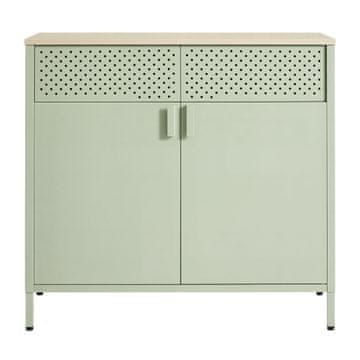 Songmics Shranjevalna omara 40x80x76 cm zelena
