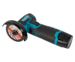 Blow SX01 akumulatorski brezžični kotni brusilnik, 900W moč, 19.500RPM motor, 2x 18Wh 12V 1.5Ah polnilna baterija, hitra menjava rezila, nastavljiv ščitnik, LED indikator, +dodatna oprema, črno-zelen