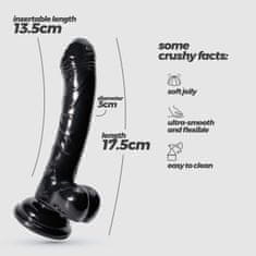 Crushious Analni dildo Crushious - Hudini, črn