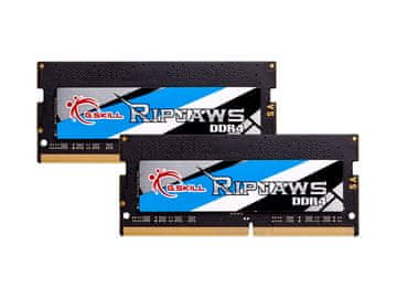 G.Skill RAM SODIMM DDR4 16GB Kit (2x 8GB) PC4-25600 3200MT/s, CL22, 1.2V, Ripjaws