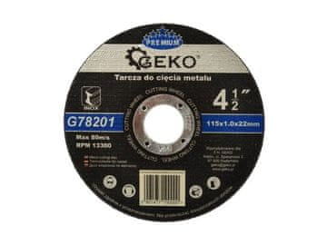 GEKO Rezalna plošča za jeklo, nerjaveče jeklo, 115x1,0x22mm PREMIUM G78201