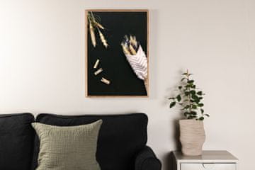 Venture Design Plakat Cvetje na mizi 30x40 cm Črna