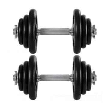 Songmics Set uteži 2 kosa 35x21.3 cm 40 kg črna