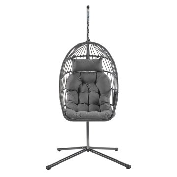Songmics Viseči stol z nosilcem 98x103x195 cm siva