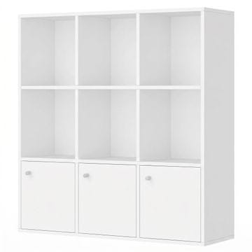 Songmics Knižna polica 29x97.5x97.5 cm Bela