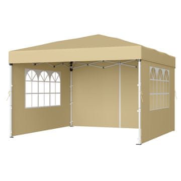 Songmics Paviljon 3x3x2.6 m bež, material: jeklo