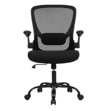 Songmics Pisarniški stol 64x64x99-107 cm Črn