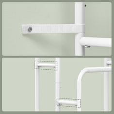 Songmics Stojalo za brisače 70x30x101 cm, belo