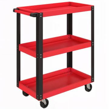 Homestar Voziček za orodje 3 nivoji 70,5x35x82,5 cm rdeč