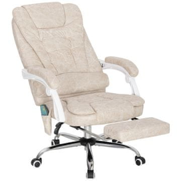 Homestar Pisarniški stol masažna funkcija 65x160x104 cm siva