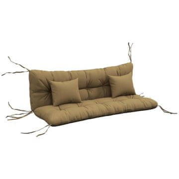 Homestar Komplet 4 sedežnih blazin 150x50x10 cm rjave barve