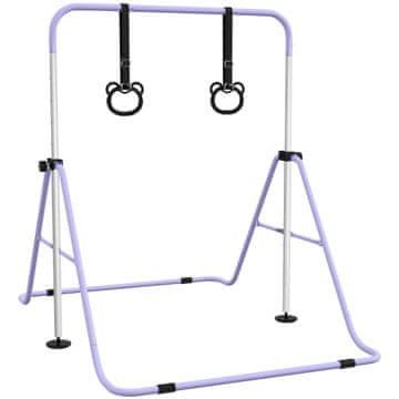 Homestar Gimnastična palica z obroči 148x105x88-128 cm roza
