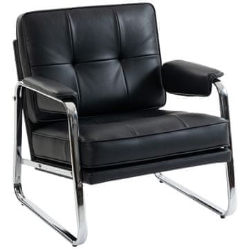 Homestar Lounge stol 80x79x84 cm črne barve