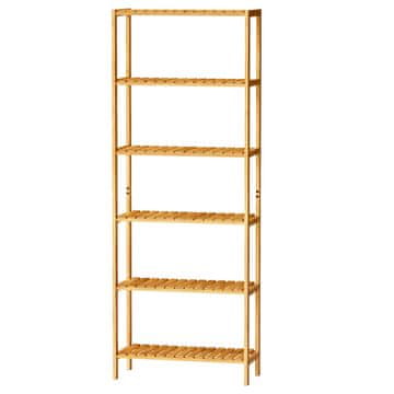 Songmics Kopalniška polica 6 nivojev 26x60x160.9 cm bež