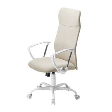 Songmics Pisarna stol 58x59x114.7-122.7 cm bež