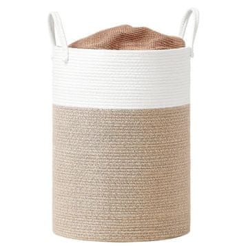 Songmics Košara za perilo 40x40x60 cm bela