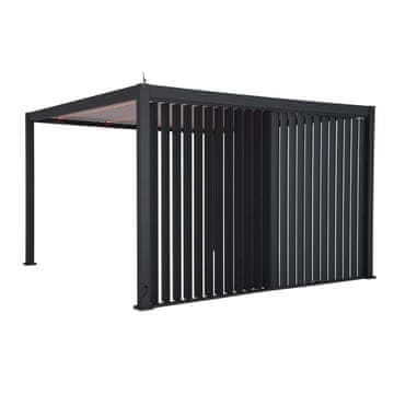 Homestar Vertikalna žaluzijska stena MIRADOR-111 4 m temno siva