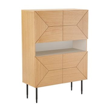 Homestar Komoda NATE 100x40x140 cm, hrast