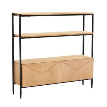 Homestar Polica NATE 125,5x32x117 cm hrast