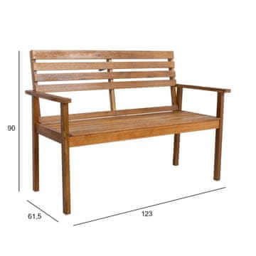 Homestar Klop FORTUNA 123x61,5x90 cm, akacija