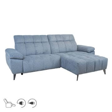 Homestar Kotna sedežna garnitura LUZERN RC modro-siva