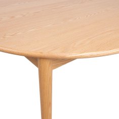 Homestar Jedilna miza TROYES D120+40xV75 cm, hrast
