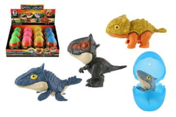 Teddies Dinozaver, ki grize v jajce iz plastike 10 cm