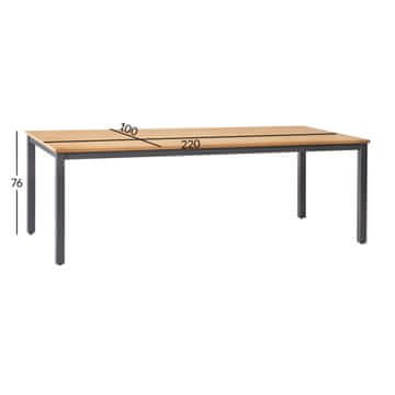Homestar Miza MONTANA 220x100x74 cm iz teka