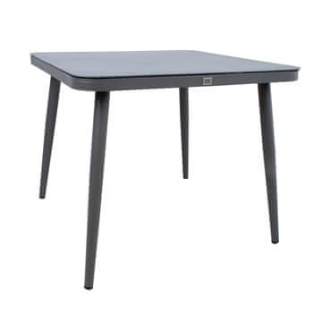 Homestar Miza ANDROS 90x90x75 cm, siva