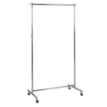 Homestar Voziček za obešalnike oblačil GIGANT 93x42x116-171 cm, kromiran