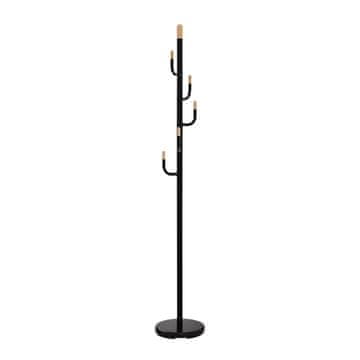 Homestar Stojalo za plašče GLADE D28xV174 cm, črno