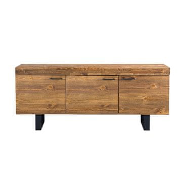 Homestar Komoda IRONBRIDGE 160x47,5x64 cm borovina
