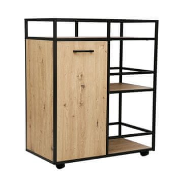 Homestar Omara HEDVIG 77,4x42x94 cm jesen črna