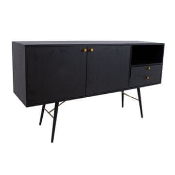Homestar Omara LUXEMBOURG 150x40x80 cm, črna