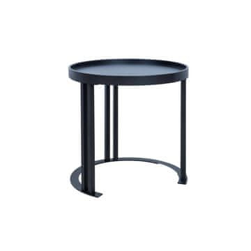 Homestar Stranska mizica KEIRA D50xV50 cm, črna