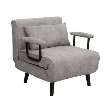 Homestar Fotelj postelja HANNES 76,5x84x81 cm, siva